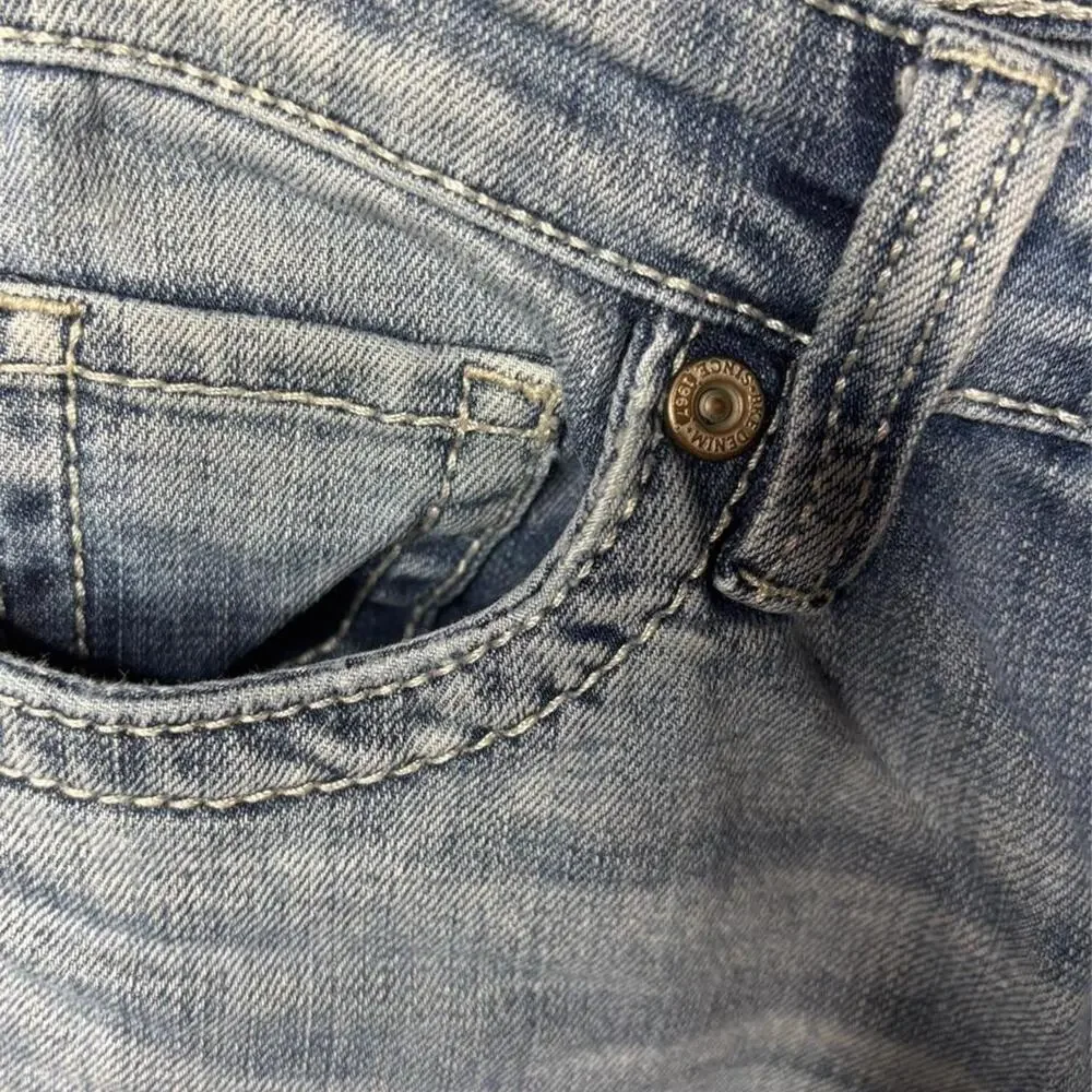 Buckle BKE Aiden Bootleg Men's Denim Jeans Size 26 Short Heavy Stitch